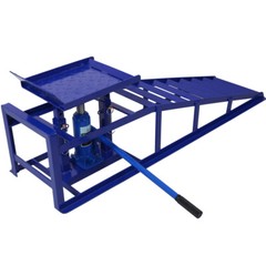 Auto Car Truck Service Ramps Lifts, Garage Car Lift Hydraulic Ramps Blue 5 Ton