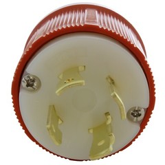 30A 480V NEMA L16-30P 4-Prong Locking Male Plug Assembly by AC WORKS®