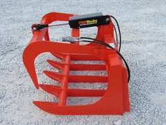 48″ Orange Root Rake Grapple Bucket Attachment Skid Steer Tractor Loader