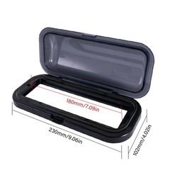 Reinforced ABS Marine Stereo Housing Waterproof Construction Spring Assisted Lid