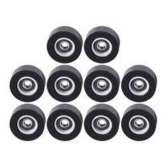 10x 70298701 Dryer Support Roller Bearings For Huebsch,Speed Queen Dryer Black