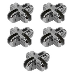Glass Shelf Cube Connector Joiner Holder Clip Used 3/16″ Tempered Glass Shelf
