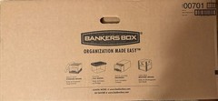 Bankers Box 00701 24x12x10 Medium Duty Storage Boxes with Lift-Off Lid, 12-pack