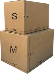 Moving Boxes Kit, Small and Medium Cardboard Box Combo, Packing and Shipping Sup
