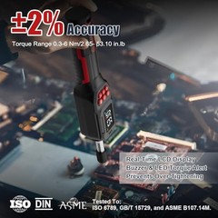 VANPO Digital Torque Screwdriver 2.65 53.10 in lb 0.3 6Nm