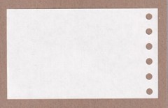 EZ Record brand Item No. 105 – 3″ X5″ Blank form – New – 50 per pack