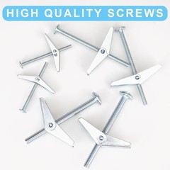 Heavy Duty Hollow Wall Anchors for Drywall Ceiling 1/8in, 3/16in, 1/4in