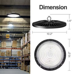 4 Pack 200W UFO Led High Bay Light Industrial Commercial Factory Warehouse Light