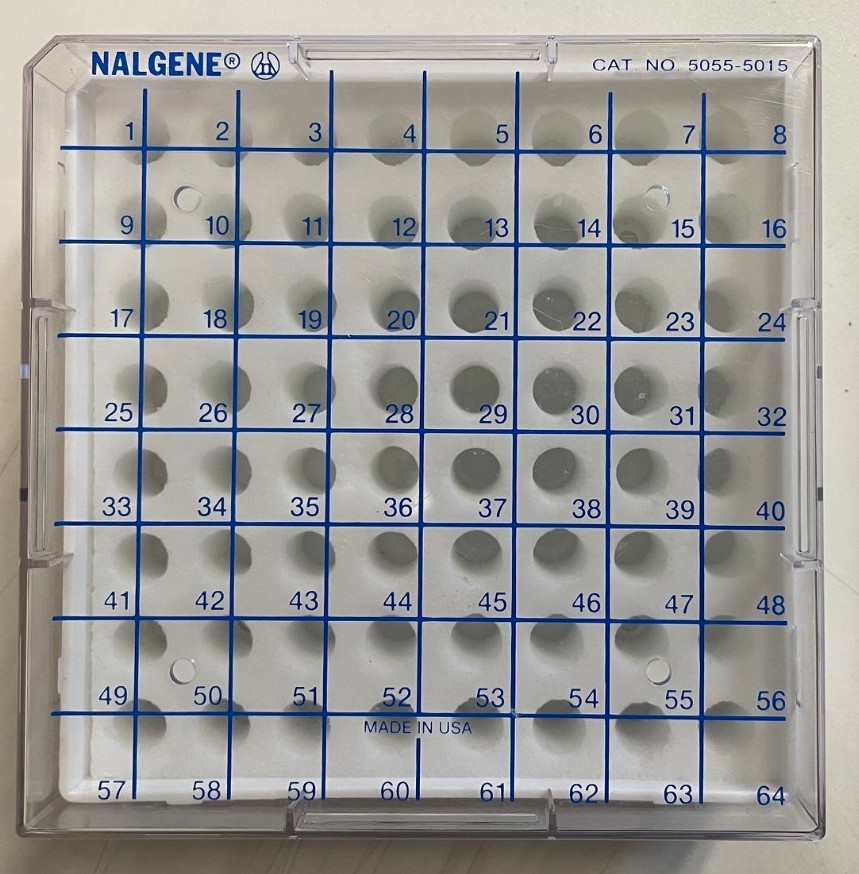 Nalgene 64-Place Cryogenic Storage Boxes Polycarbonate , total 16 available