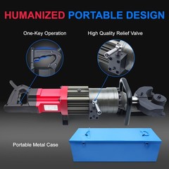 1400W Electric Rebar Bender 7/8″ Hydraulic Rebar Bending Machine,2-2.5s Fast