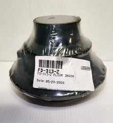 3″ NO-HUB FLOOR DRAIN WHIT 5″ ADJUSTABLE NIKALOY STRAINER WHIT 1/2″ TRAP PRIMER