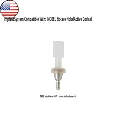 US Dental Attachment Locator Abutment for Nobel Biocare NP/RP 1-5mm Caps Kit