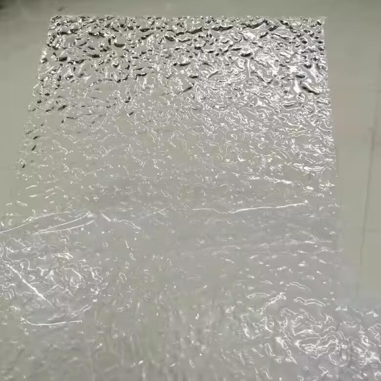12×16 Inch 1/8 Thick Stone Texture Clear Acrylic Plexiglass Wave Ripple Sheet