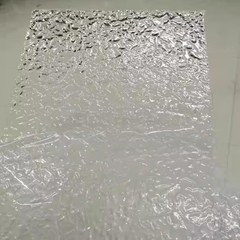 12×16 Inch 1/8 Thick Stone Texture Clear Acrylic Plexiglass Wave Ripple Sheet