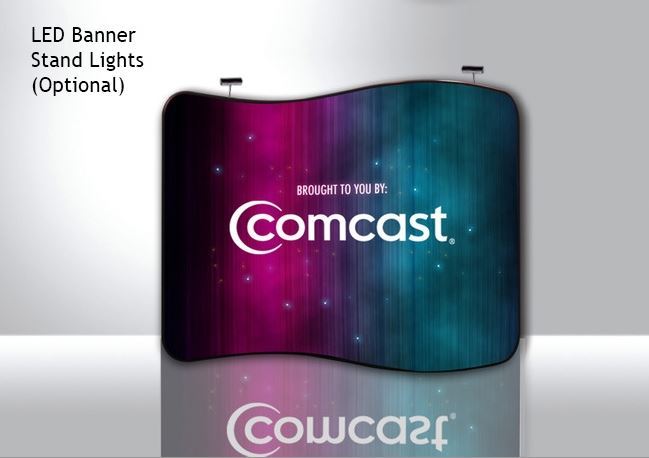 10 ft S Shaped Curve Tube Display – Display Frame Only