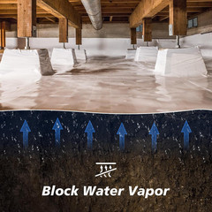 Crawl Space Vapor Barrier – 12 Mil (10′ X 100′), Heavy Duty Plastic Sheeting,…
