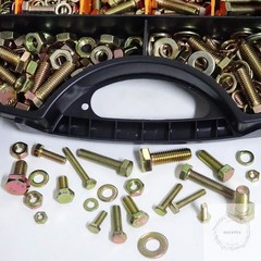 1020PCS Grade 8.8 Metric Bolt Assortment Kit -M4 M5 M6 M8 Heavy Duty Hex Bolts