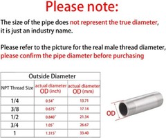 90 Degree Mandrel Bend Elbow, 1.25″ NPT 1″ female thread 304 Stainless Steel.