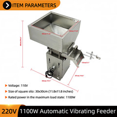 Automatic Bulk Hopper Vibratory Feeder 110V Industrial Parts Feeding Device