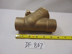 New NIBCO Brass Check Valve 200 CWP SI 1 1/2″ Horizontal Solder