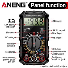Portable Digital Multimeter AC DC Voltmeter Ammeter Ohmmeter Volt Tester Meter