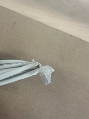 RJ50 10-pin cat 5E cable 16ft. for industrial displays, plc etc.