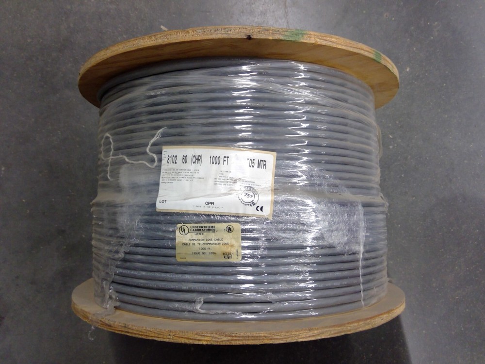 Belden 8102 24AWG 2 Pair Shielded Low Voltage Cable 260Ft **Free Shipping**