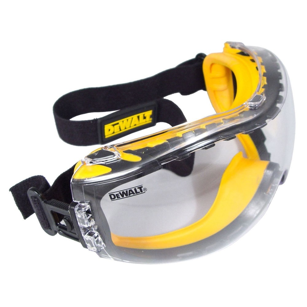 DEWALT DPG82-11 Concealer Clear Anti-Fog Dual Mold Safety Goggle, 1 Pair