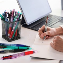 120 Pieces Basic MultiColor Pen in One 4-Color Retractable Ballpoint Pens 0.7…