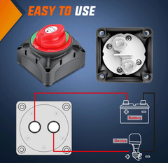 Interruptor de alta corriente de 600 A, 12 V, 24 V, 48 V para camión,Remolque RV