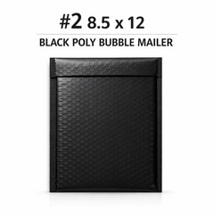 #2 8.5×12 Black Poly Bubble Mailers Padded Envelopes Self Seal Shipping Bags