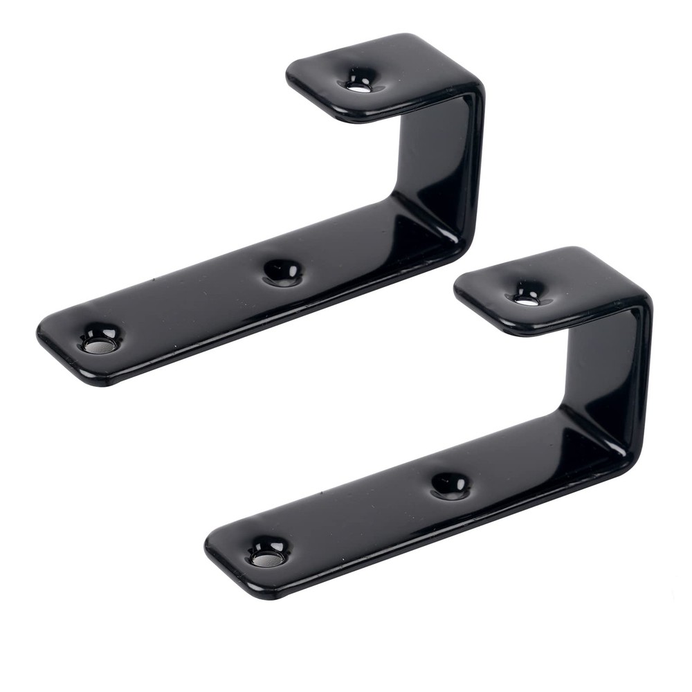 MDPLY 2 Pack Bunk Bed Ladder Hook, Inside 1″ Kids 2 Pack, Black
