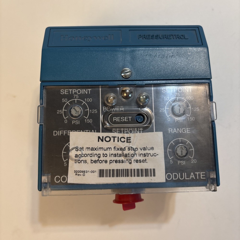 NEW HONEYWELL P7810C-1018 Pressuretrol 120 VAC 150 psi S/W Rev. 1.3.0 Build 78