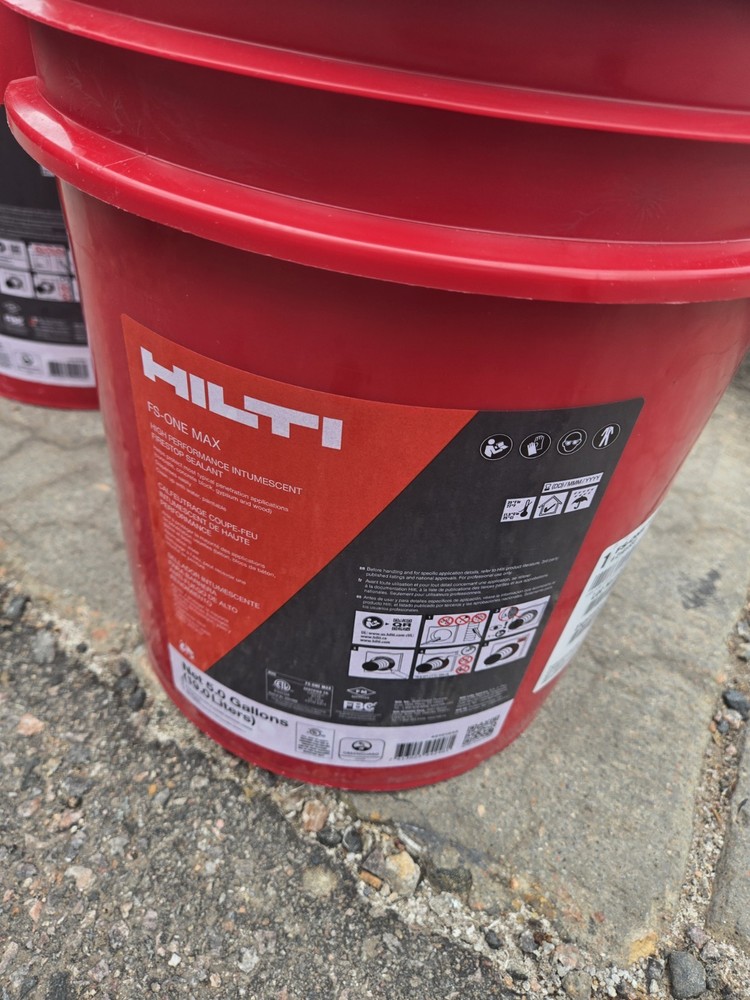 Brand New Hilti FS-One max 5 Gallon New Sealed 2027 Expiration Firestop 2101533