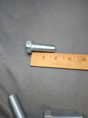 5 M16 X 45 Hex Cap Screws, Steel Plain Din 933 FT Grade 10.9