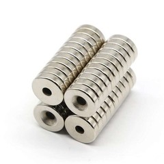 10 50 Strong Countersunk Ring Magnets 3/4″ x1/8 ” Hole 5mm Rare Earth Neodymium