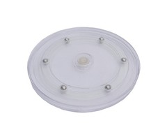 FixtureDisplays® 6″ Clear Plastic Spinner Lazy Susan Turntable 6″,