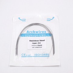 10 Pack Orthodontic Dental Stainless Steel Arch Wires Round Ovoid Form 012 Upper