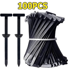 100 PCS Nylon Universal Cable Tie Buckle，Heavy Duty Self-Locking Zip Ties Holder