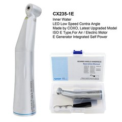 COXO Dental Low Speed Handpiece Contra Angle 1:1 Fiber Optic E Generator LED