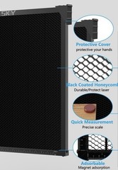 Update Heat-Resistant 400x400mm Honeycomb Laser Bed Table 15.7in Black Oxide