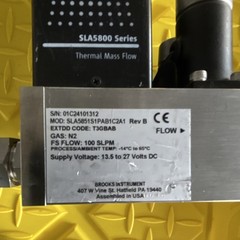 Brooks SLA5851S1PAB1C2A1 Mass Flow Controller 100 SLPM N2 0.093 Port Diameter