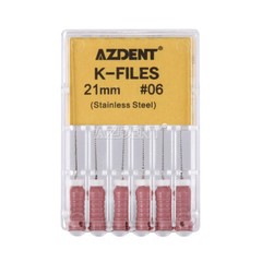 21mm /25mm Dental Endodontic Root Canal Hand Use K-Files Stainless Steel AZDENT