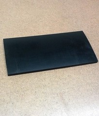Neoprene Rubber Sheet Flexible, Solid 1/4″ Thick x 5″ x 12″ Strip 60A Duro Black