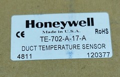 HONEYWELL TE-702-A-17-A Duct Temperature Sensor and Transmitter 4811