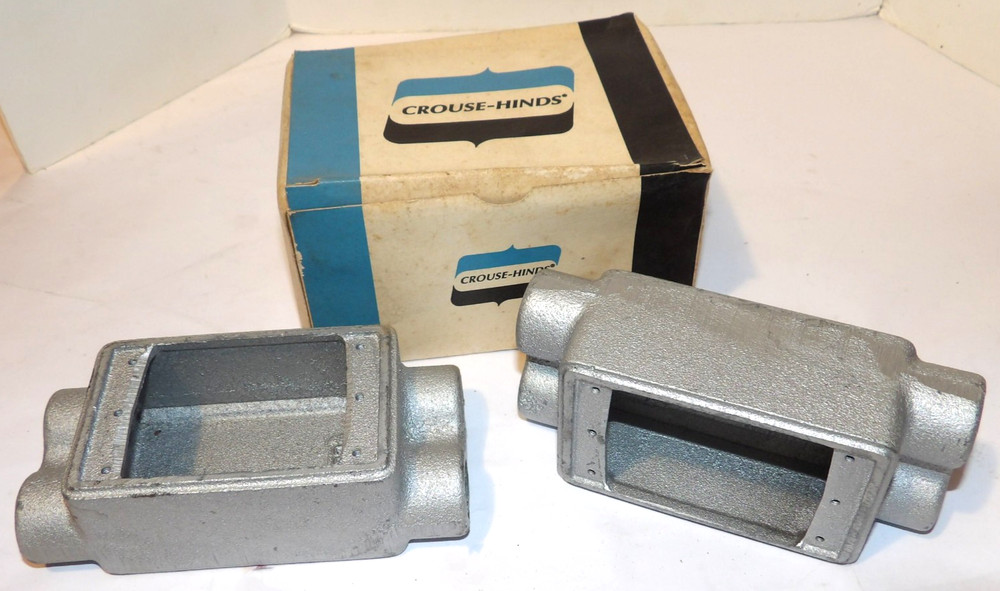 2 NEW EATON CROUSE-HINDS CONDULET FSCD-1/FSCD1 SINGLE-GANG FSC DEVICE BOX! 1/2″