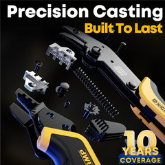 Crimping Tool for Spade Kit with Wire Stripper — Ratcheting Crimper Wire Termina