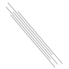 5 Pieces 304 Stainless Steel 3 x 300mm Round Rods Metal Solid Shaft Rod