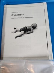 Cpr infant manikin baby Armstrong medical industries Chris Baby blue hard case