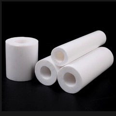 450mm Length 18/19/20/21/22/23/23.5mm OD White Color PTFE Tube Hollow Round Pipe